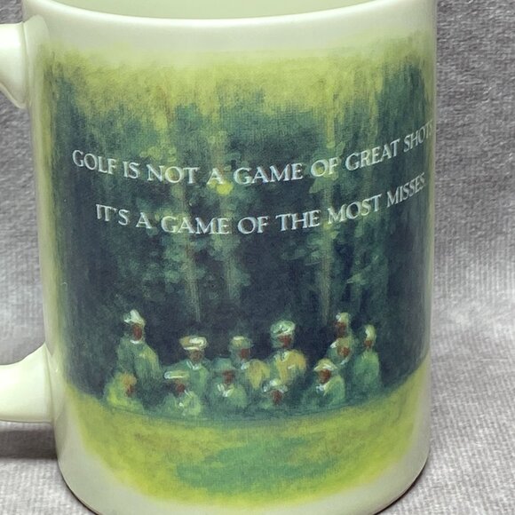 Vintage Otagiri Golf Mug 8oz Figi Graphics Japan - Golfer & Quote Scene Ceramic - Picture 5 of 11